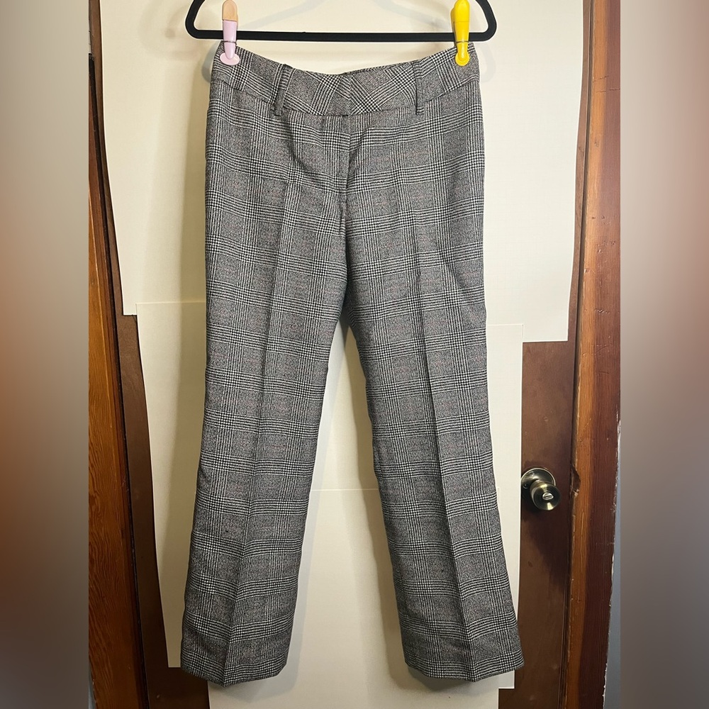 Jonathan Logan Petite (VTG 8) Waist 30 Houndstooth Plaid Wool Pants